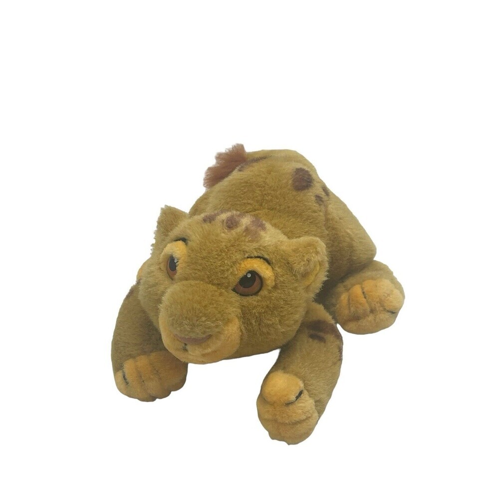 Disney Baby Simba Crouching Cub 9" Plush Stuffed Animal The Lion King Vintage